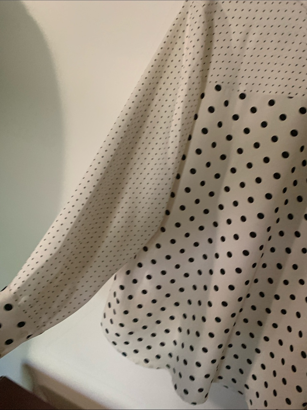 Chico's White Blouse with Black Polka Dots - Picture 12 of 12